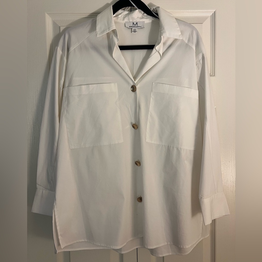 Magaschoni Classic White Shirt